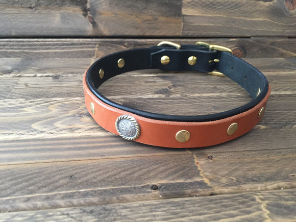 'COOPER' SELECT LEATHER Dog Collar  1