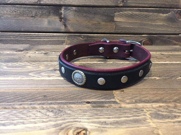 'COOPER' SELECT LEATHER Dog Collar   1