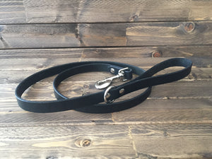 LEAD - Leather Pet Leash - Available in Black and Chocolate Brown